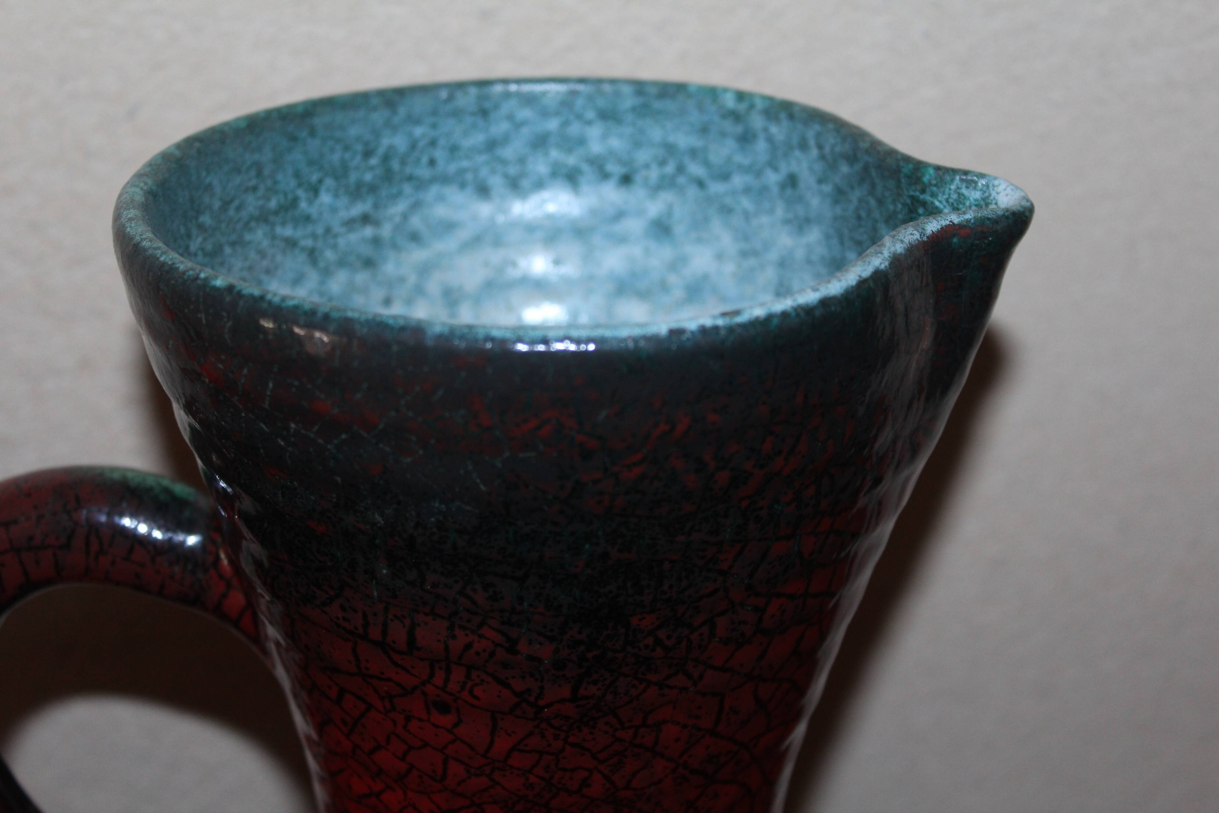 Vintage Accolay ceramic pitcher