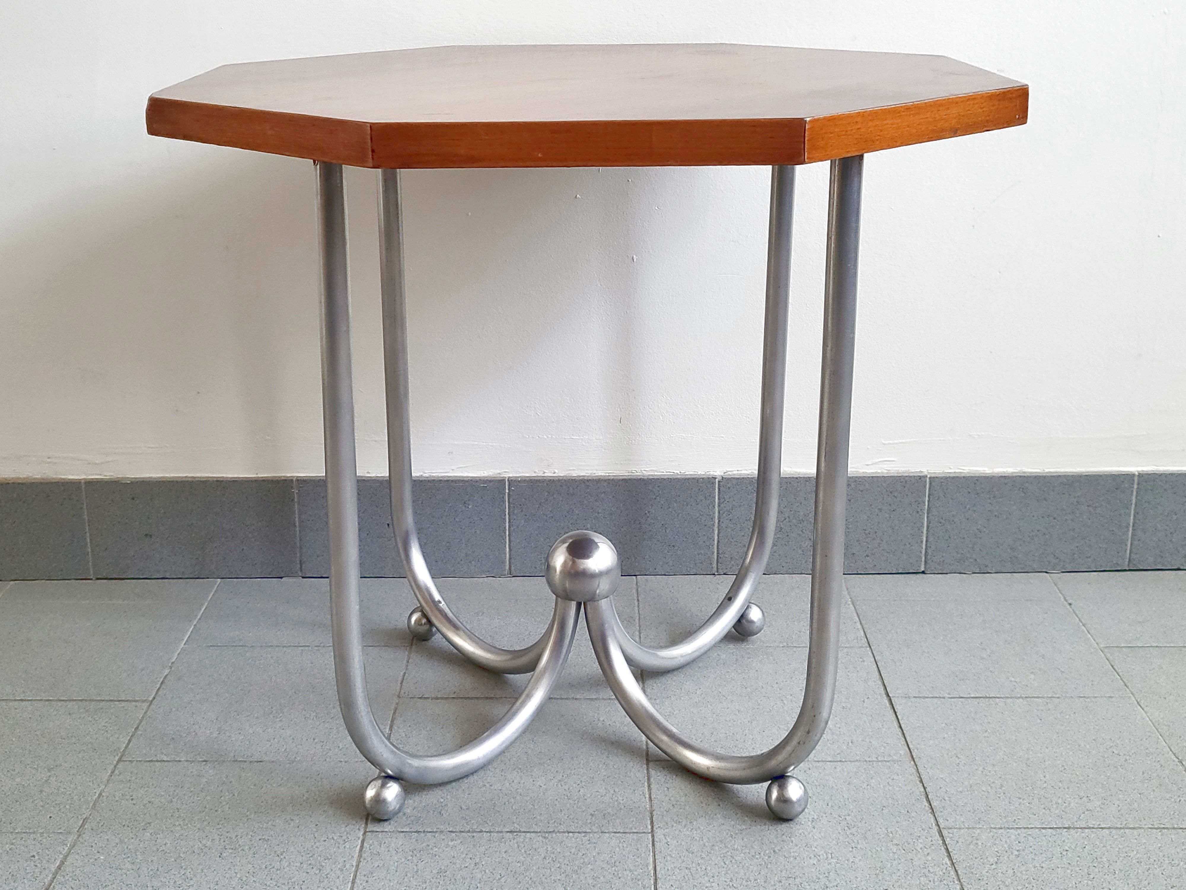 Vintage art deco pedestal table 1930