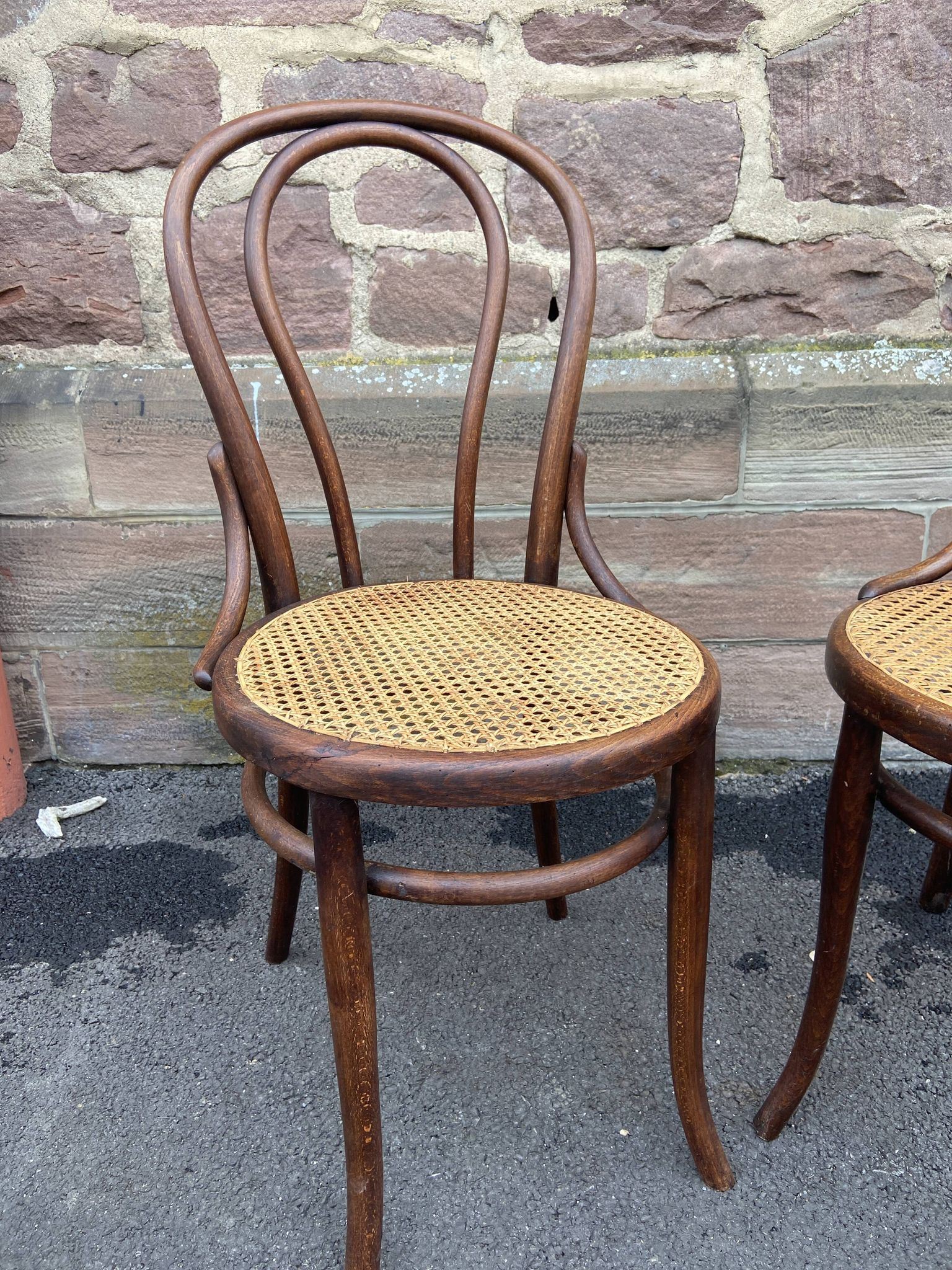 Suite of 4 viennese bistrot chairs