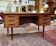 Vintage double-sided desk in teak, Scandinavian design from the 1960s.