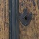 Primitive Rustic Farmhouse Folk Art Painted Bridal Cabinet