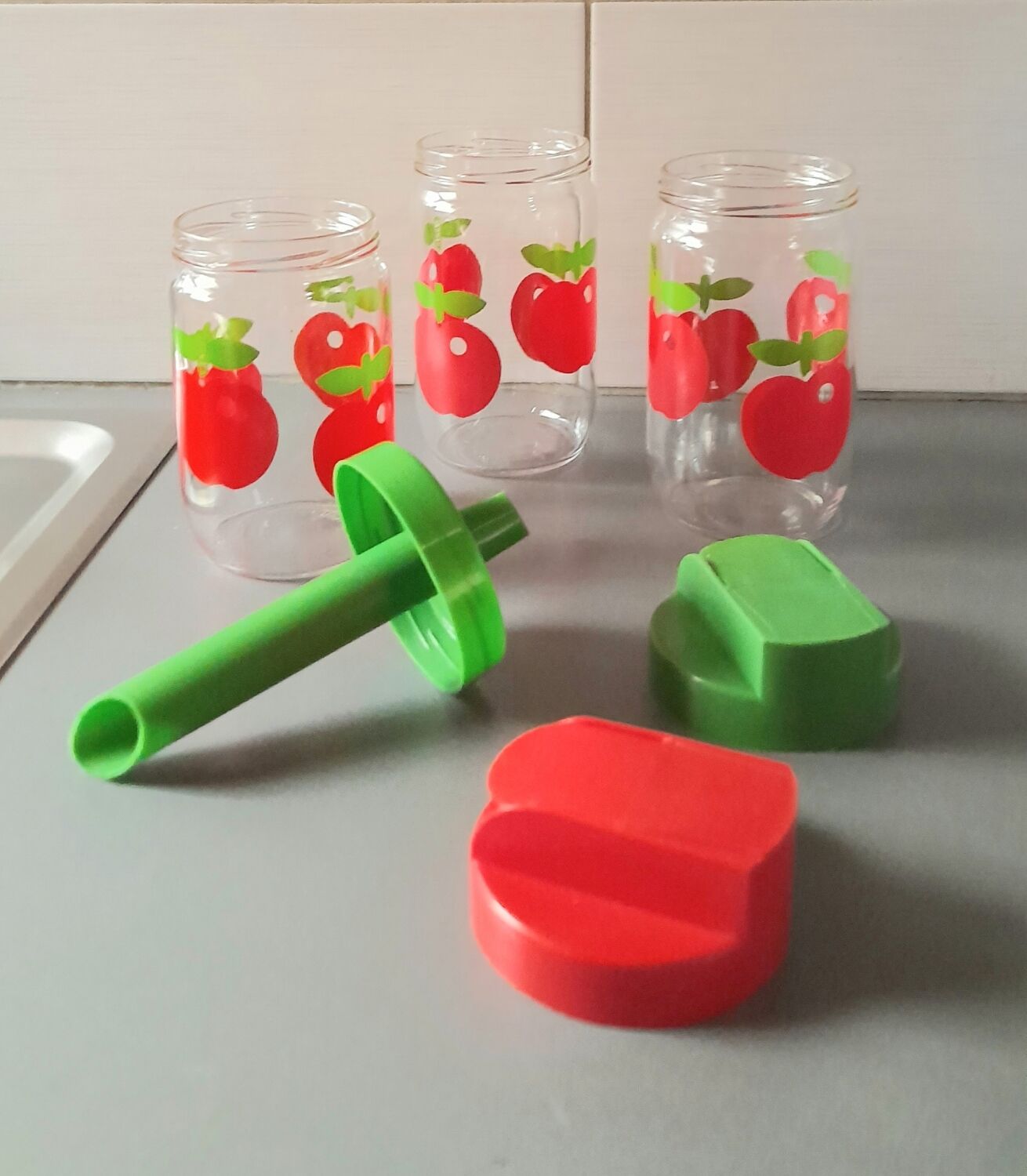 Lot de 3 bocaux Henkel 60s