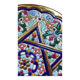 Enameled plate