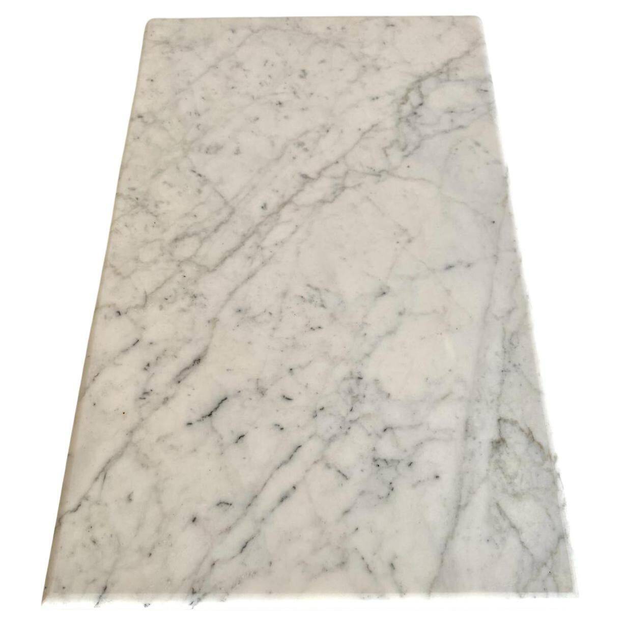 Vintage Carrara marble coffee table, Italy 1960