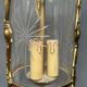 Lanterne suspendue cristal en bronze