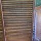 Antique double curtain cabinet in oak