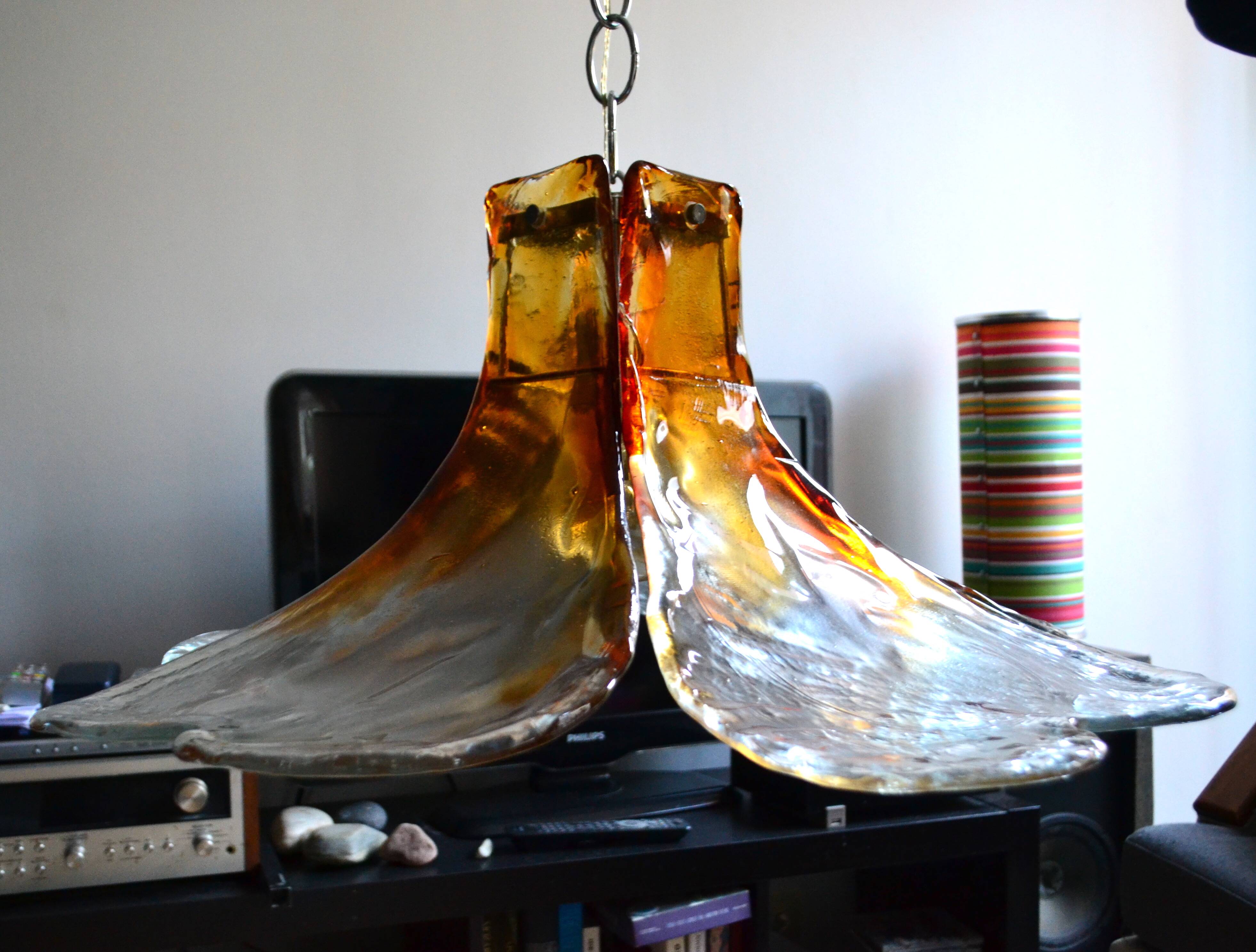 Suspension Carlo Nason Verre de Murano pour Mazzega années 60/70