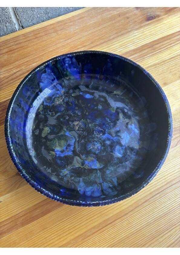 70's ceramic salad bowl