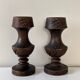 Bougeoirs en bois