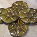 Gien earthenware oyster plates