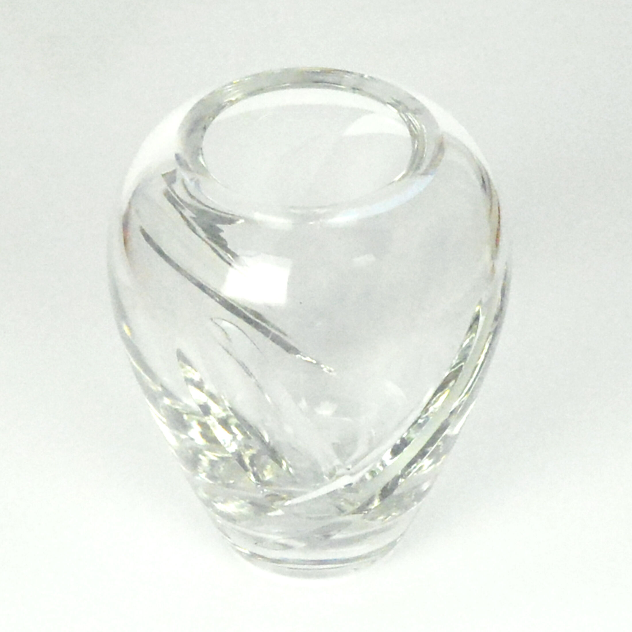 1980s crystal vase, Royal Doulton, UK