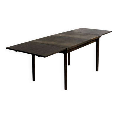 Table à manger pliante en chêne danois moderne du milieu du siècle vintage d'Am Møbler