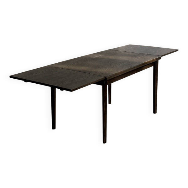 Table à manger pliante en chêne danois moderne du milieu du siècle vintage d'Am Møbler