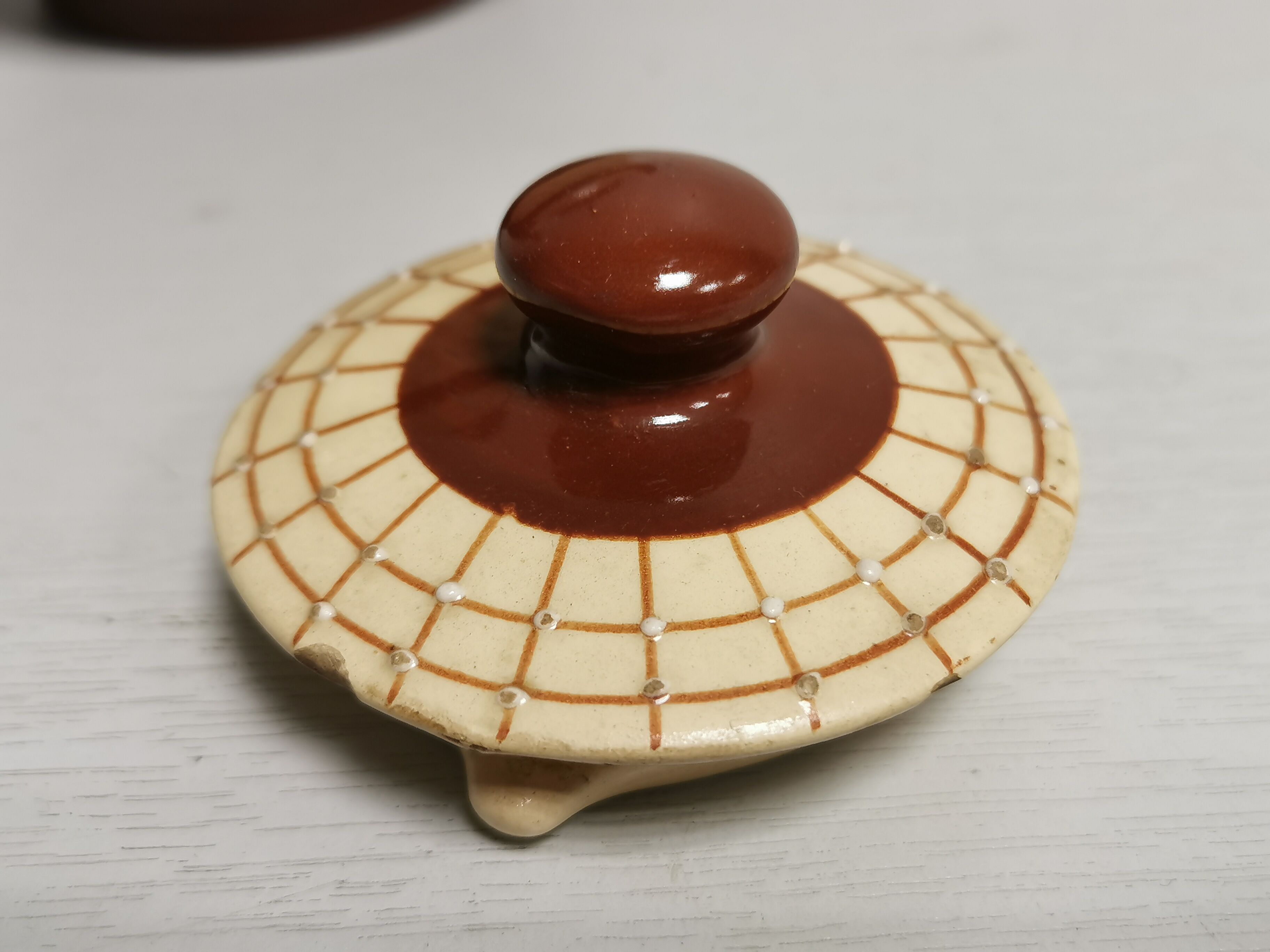 Vintage coffee maker, Faience de Longchamps