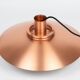Vintage Copper Pendant Lamp by Form-Light, Danish Mid-Century Modern Lighti