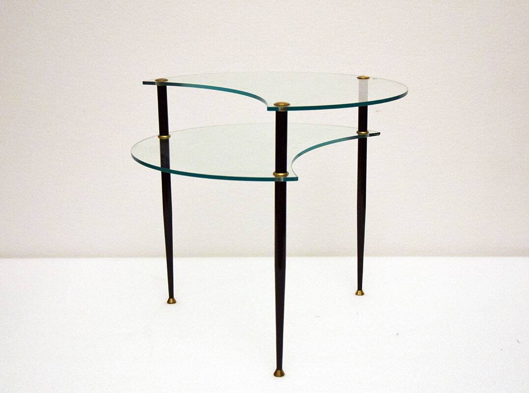 Edoardo Poli asymmetrical coffee table for Vitrex, 196