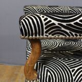 Louis XIV armchair in walnut, 18th century