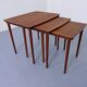 Danish Teak Nesting Tables from Møbelintarsia, 1960s, Set of 3