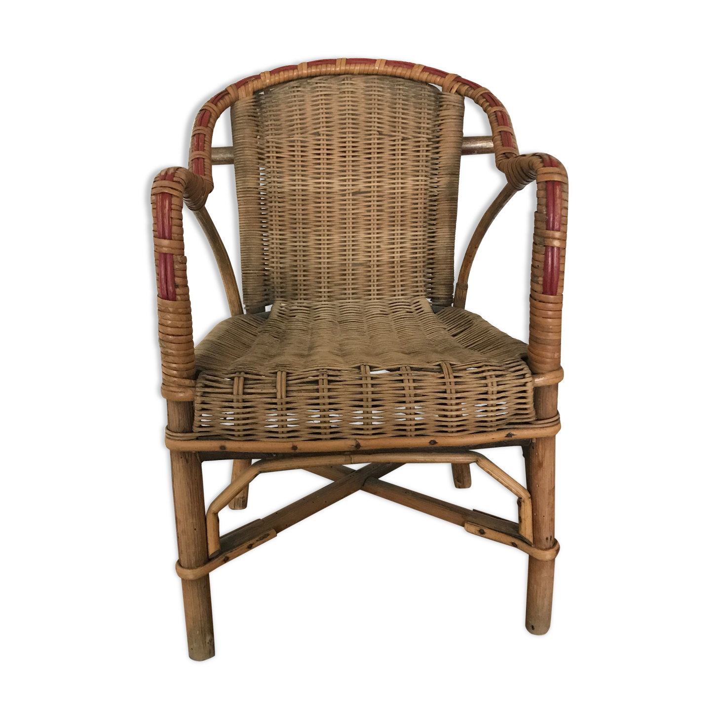 Fauteuil en rotin enfant