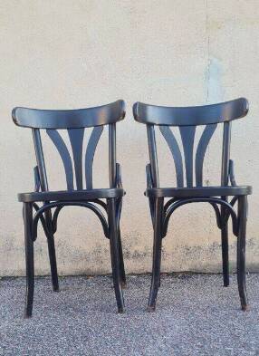 Pair of Fischel bistro chairs