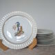 7 bird dessert plates