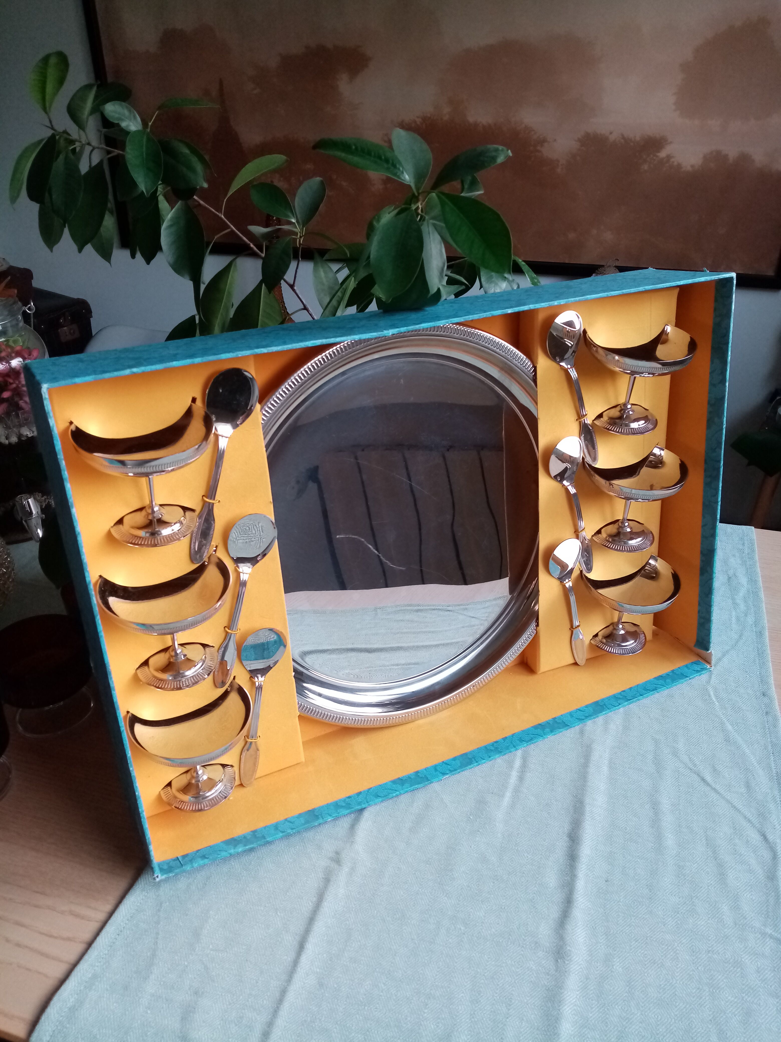 Jean Couzon ice cream trays and cups