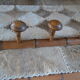 Patère 6 wooden crochet early XXeme