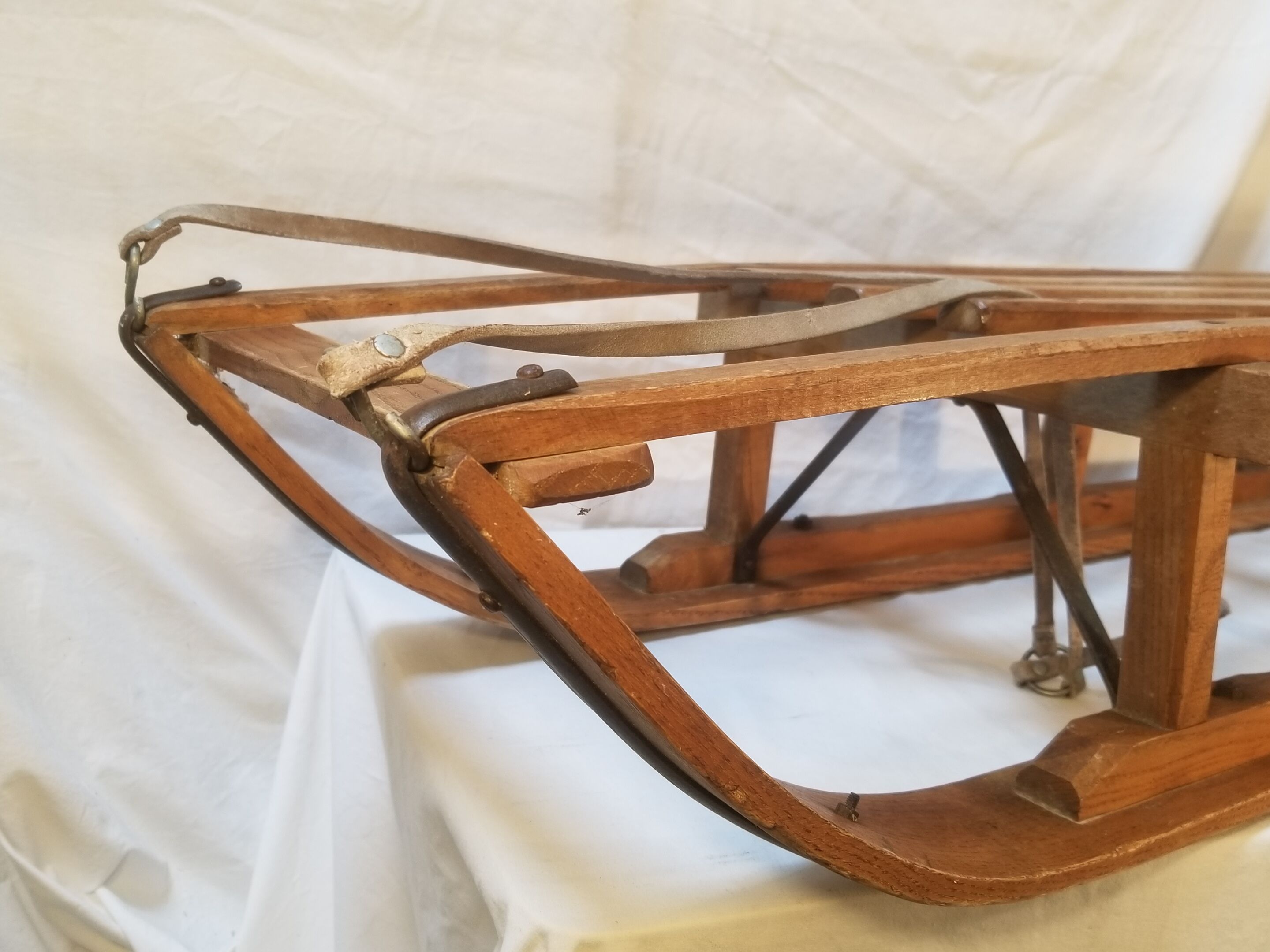 Old wooden sledge large size - 104 cm