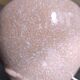 Lampe boule en céramique rose avec abat-jour