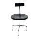 Architects chair with tubular steel frame, height adjustable