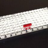 1970s Box of 12 transparent Plexiglas knife holders
