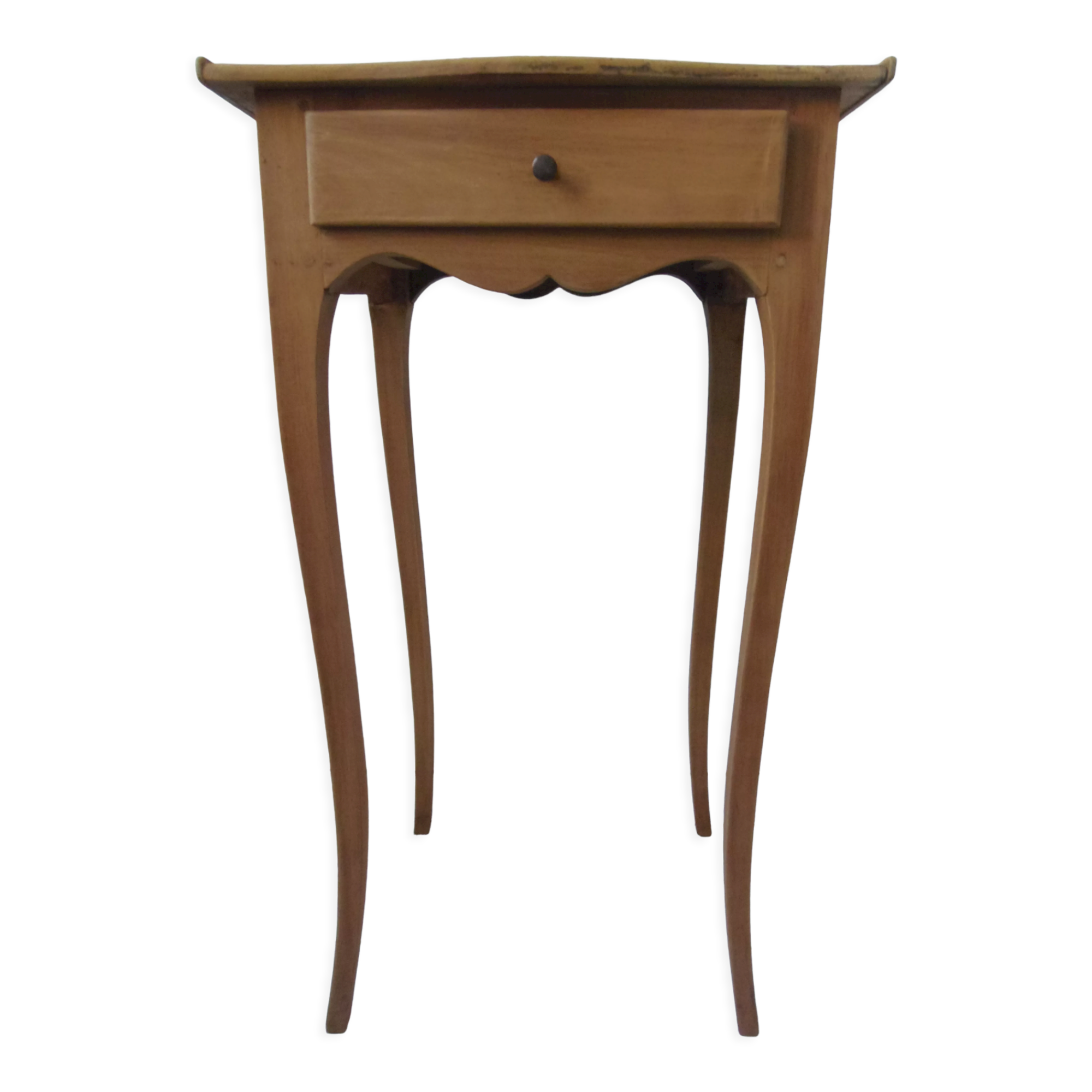 Bedside table from the 1900s, 1 drawer, waxed finish