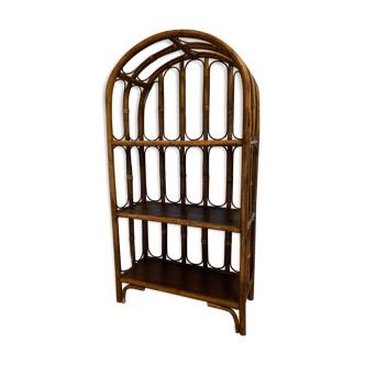 Rattan bookcase