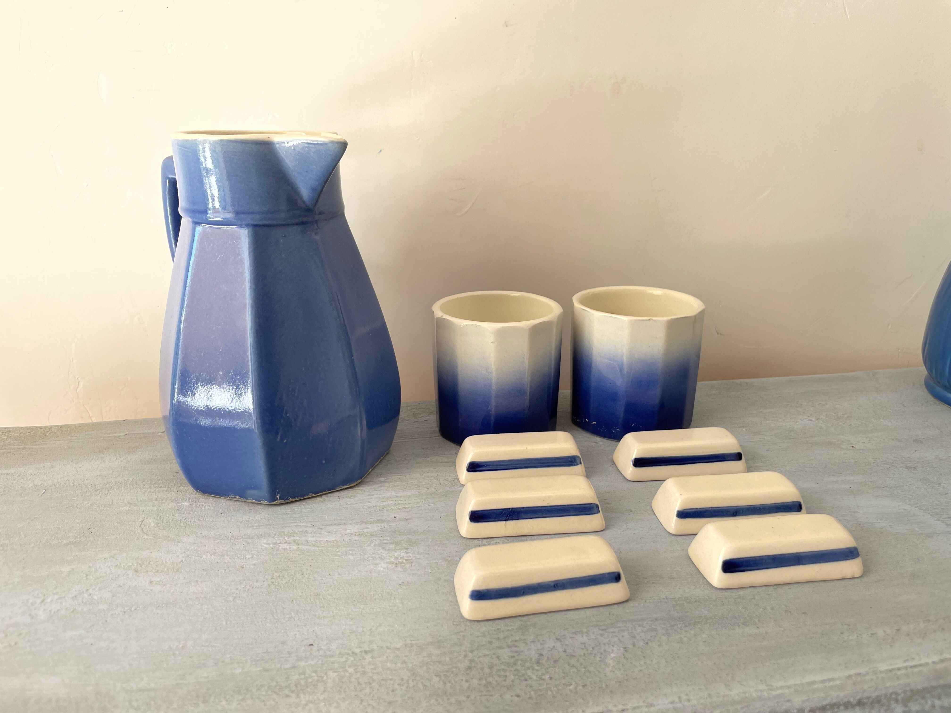 Antique ceramic pitcher