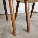 Set of 2 Vintage Mid-Century Lounge Chair: 1970s Yugoslavia, Pink Fabric