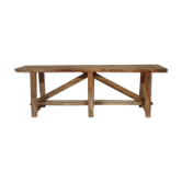 Washed wooden workshop console