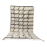 Tapis en laine pure fait main traditionnelle taille 100 x 200 cm