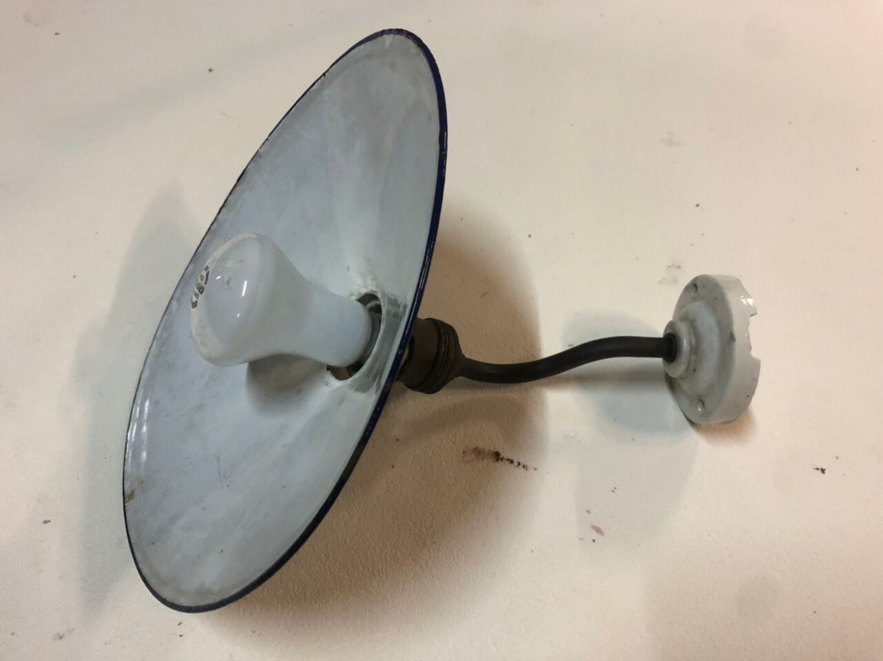 Blue enamelled sheet 1900