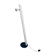 Sloped Italian floor lamp in painted metal 1970
