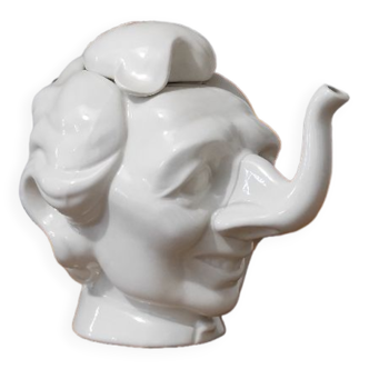 Satirical teapot Margaret Thatcher