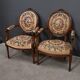 Paire de fauteuils en hêtre, style Louis XVI – début XXe