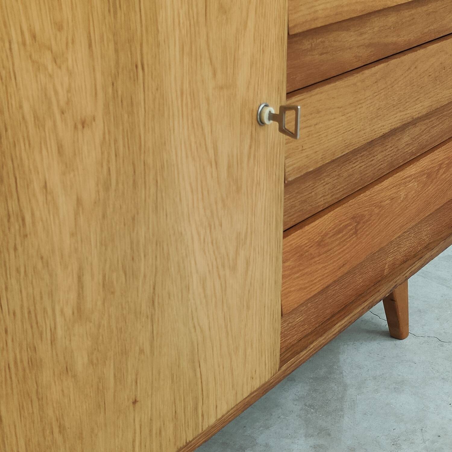 U 458 wooden sideboard by Jiri Jiroutek for Interier Praha 1960