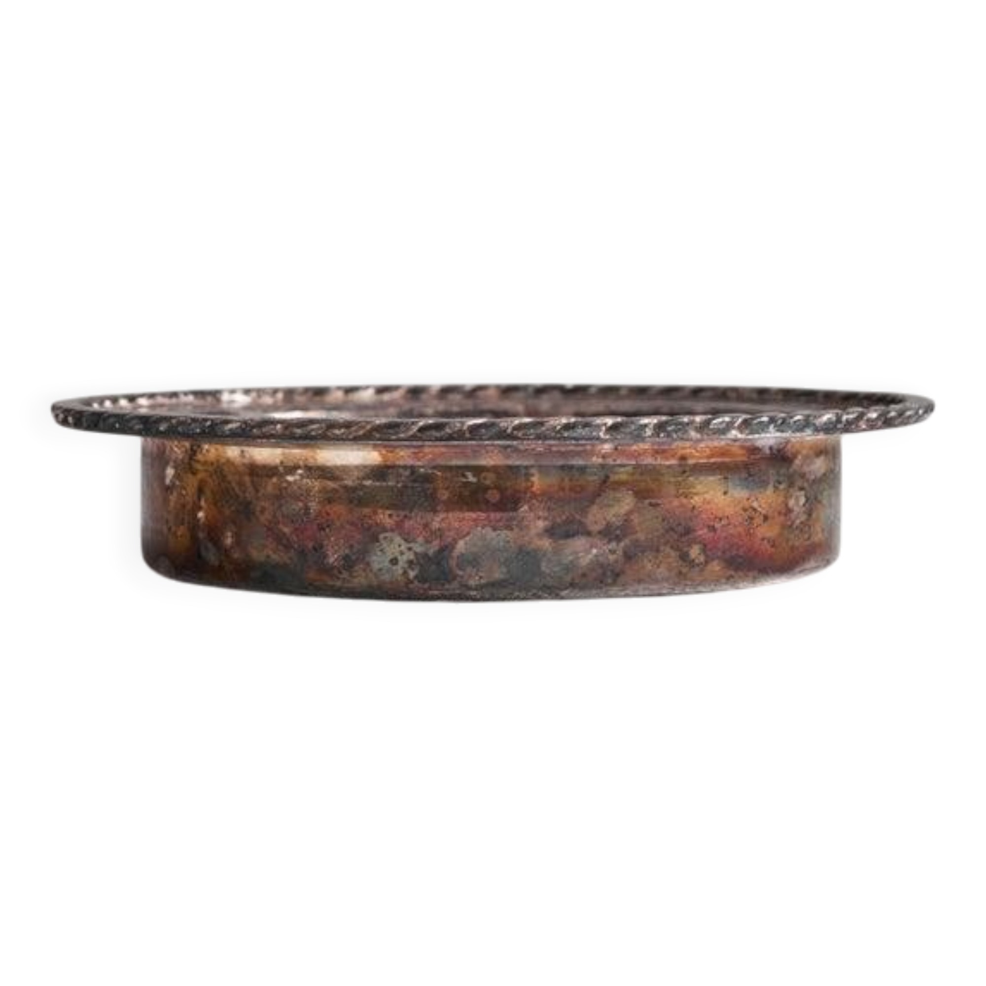 Patinated silver bowl signed Kisho, mid-20th century.