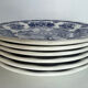 6 dessert plates with English décor