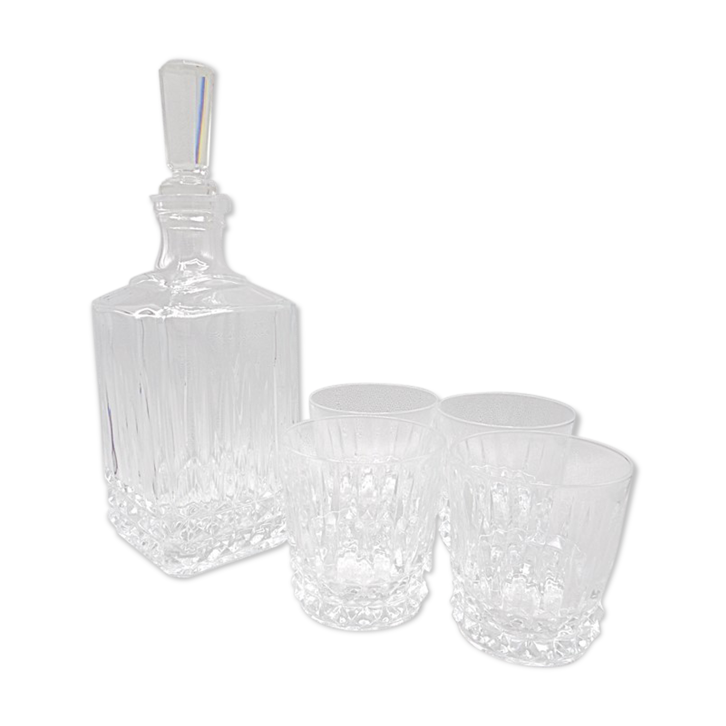 Service in crystal whisky