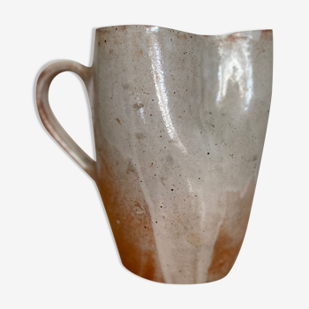 Pitcher jug carafe in vintage stoneware