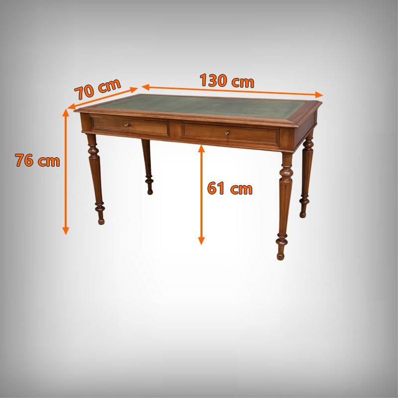 Walnut desk, Louis-Philippe style – Early 20th century