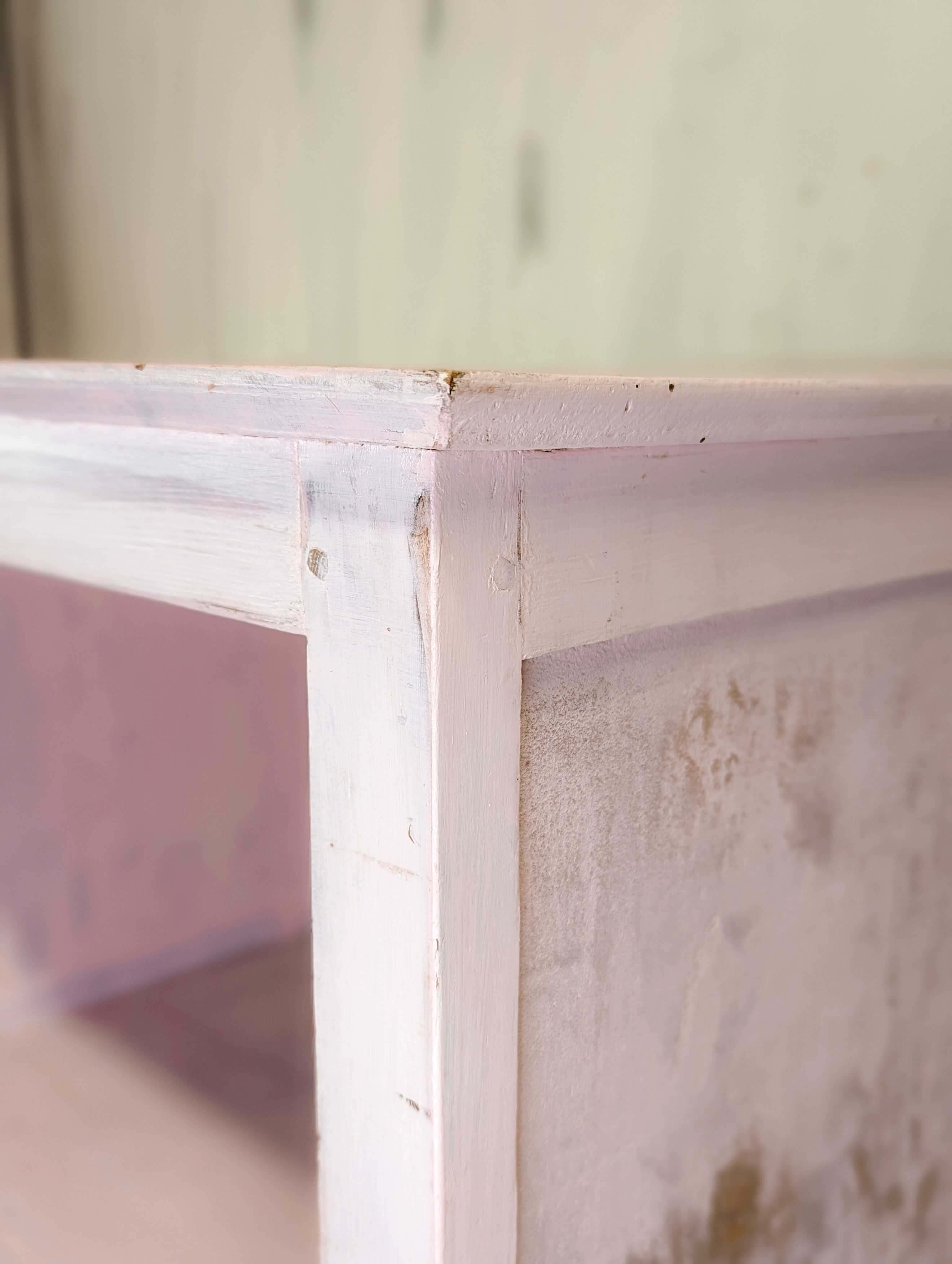 Vintage pink shelf