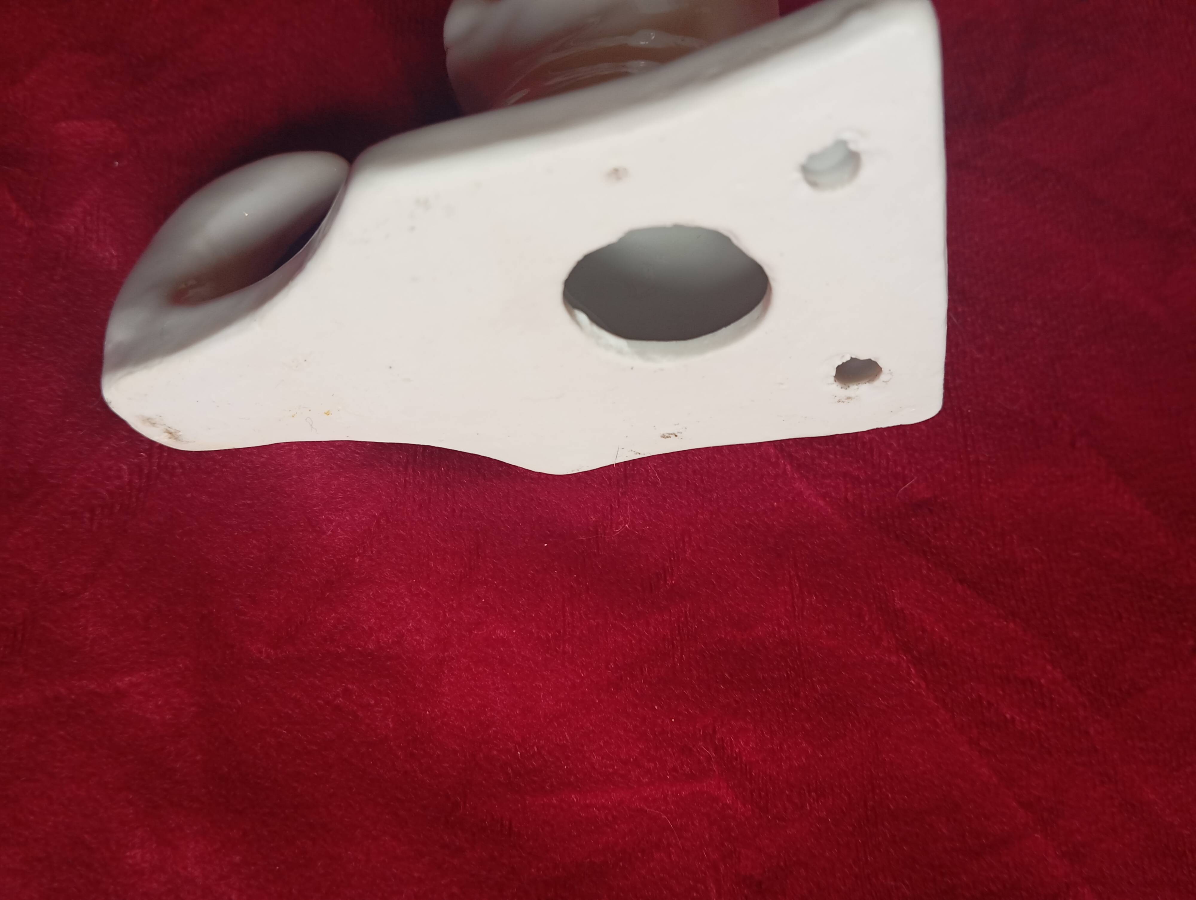 CERAMIC COAT HOOK WITH COW PATTERN