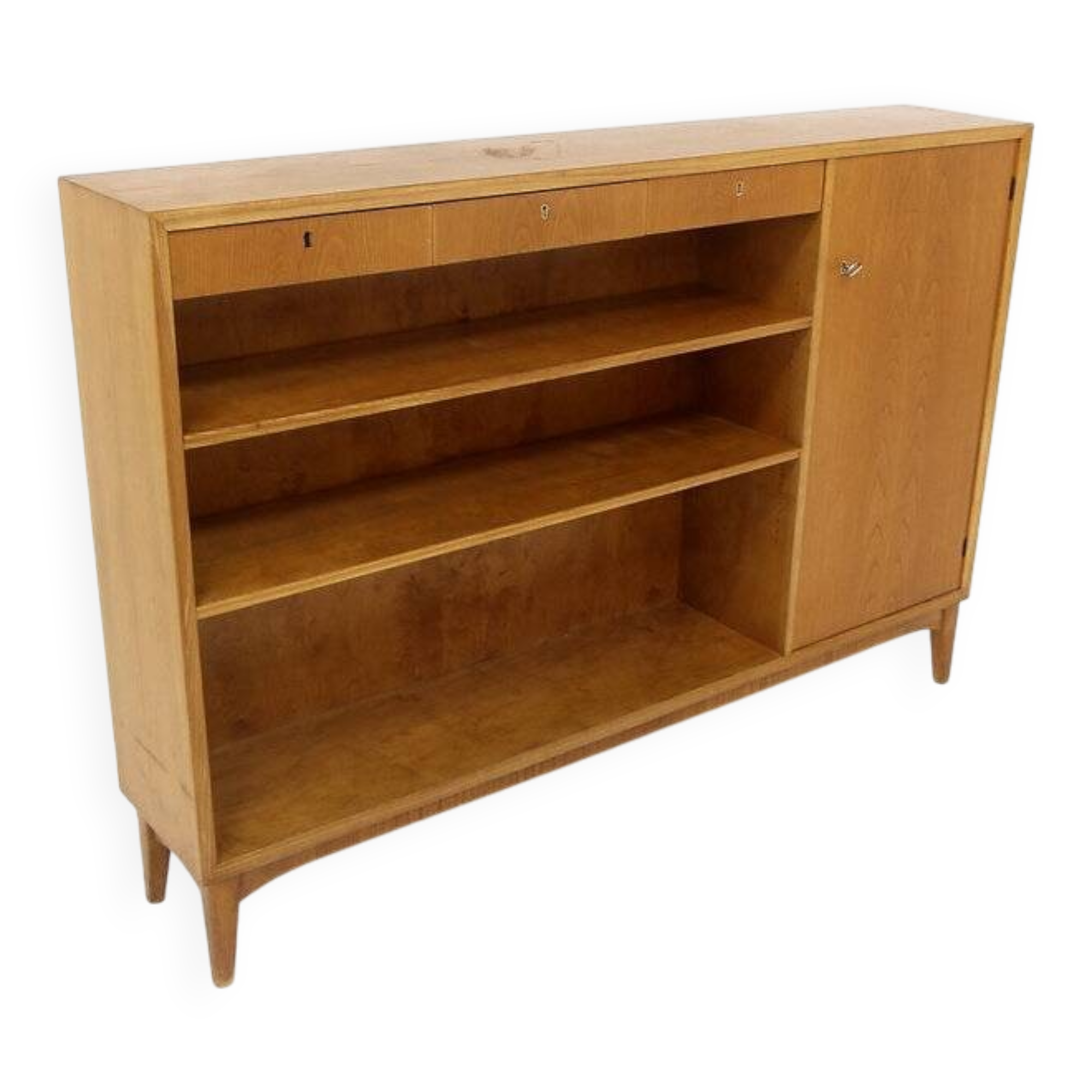 Scandinavian library in elm, Swedish Modern, Sweden, 1940